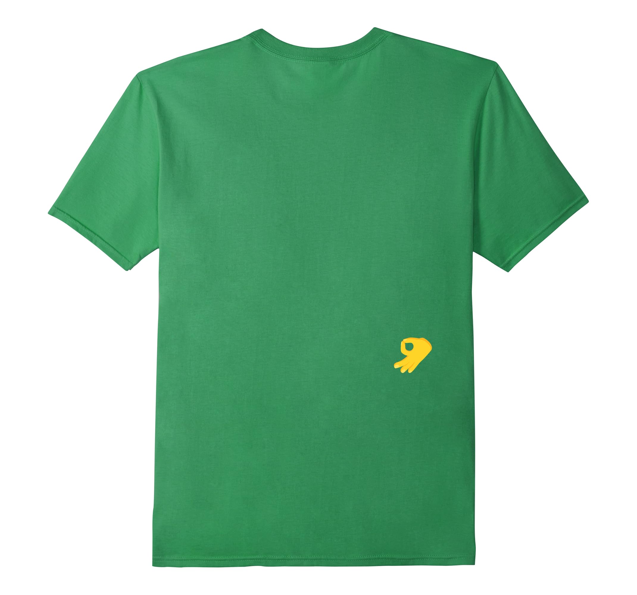 Got Ya – Upside Down OK Sign on Back-RT – Rateeshirt